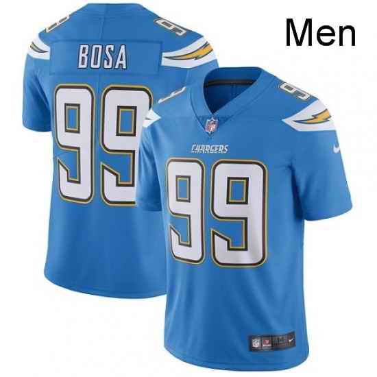Men Nike Los Angeles Chargers 99 Joey Bosa Electric Blue Alternate Vapor Untouchable Limited Player NFL Jersey